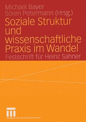 Immagine del venditore per Soziale Struktur und wissenschaftliche Praxis im Wandel venduto da BuchWeltWeit Ludwig Meier e.K.