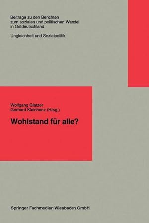 Imagen del vendedor de Wohlstand fr alle? a la venta por BuchWeltWeit Ludwig Meier e.K.