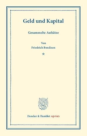 Seller image for Geld und Kapital for sale by BuchWeltWeit Ludwig Meier e.K.