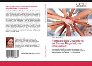 Imagen del vendedor de Participacin Ciudadana en Planes Reguladores Comunales: a la venta por BuchWeltWeit Ludwig Meier e.K.