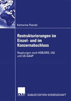 Bild des Verkufers fr Restrukturierungen im Einzel- und im Konzernabschluss zum Verkauf von BuchWeltWeit Ludwig Meier e.K.