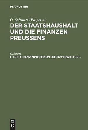 Imagen del vendedor de Finanz-Ministerium. Justizverwaltung a la venta por BuchWeltWeit Ludwig Meier e.K.
