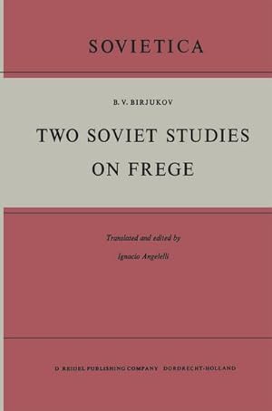 Seller image for Two Soviet Studies on Frege for sale by BuchWeltWeit Ludwig Meier e.K.