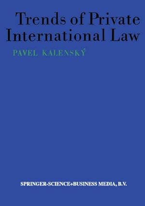 Immagine del venditore per Trends of Private International Law venduto da BuchWeltWeit Ludwig Meier e.K.