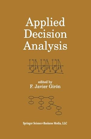 Immagine del venditore per Applied Decision Analysis venduto da BuchWeltWeit Ludwig Meier e.K.