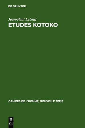 Seller image for Etudes kotoko for sale by BuchWeltWeit Ludwig Meier e.K.