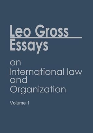 Immagine del venditore per Essays on International Law and Organization venduto da BuchWeltWeit Ludwig Meier e.K.