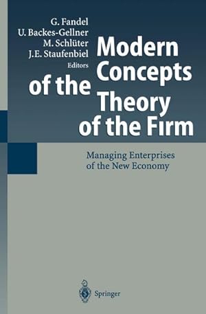 Seller image for Modern Concepts of the Theory of the Firm for sale by BuchWeltWeit Ludwig Meier e.K.