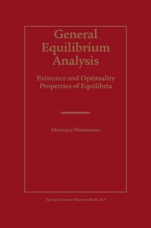 Imagen del vendedor de General Equilibrium Analysis a la venta por BuchWeltWeit Ludwig Meier e.K.