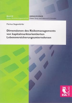 Immagine del venditore per Dimensionen des Risikomanagements von kapitalmarktorientierten Lebensversicherungsunternehmen venduto da BuchWeltWeit Ludwig Meier e.K.