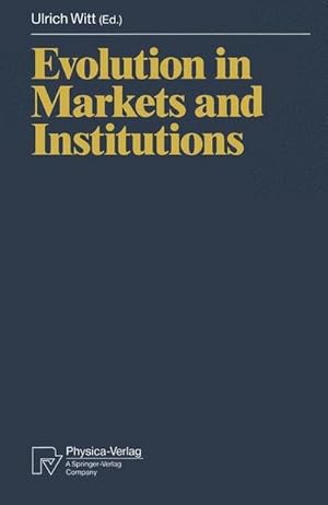 Seller image for Evolution in Markets and Institutions for sale by BuchWeltWeit Ludwig Meier e.K.