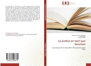 Seller image for La justice en tant que fonction for sale by BuchWeltWeit Ludwig Meier e.K.