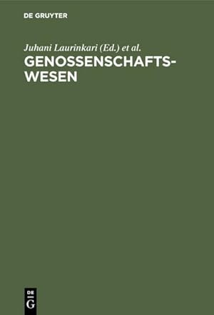 Seller image for Genossenschaftswesen for sale by BuchWeltWeit Ludwig Meier e.K.