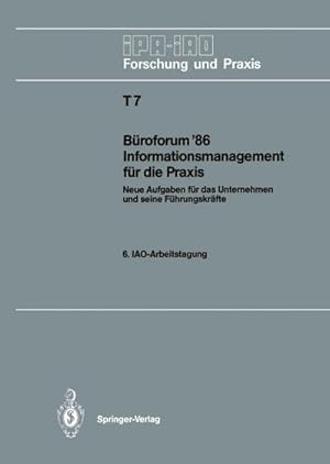 Seller image for Broforum 86 Informationsmanagement fr die Praxis for sale by BuchWeltWeit Ludwig Meier e.K.