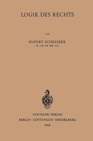 Seller image for Logik des Rechts for sale by BuchWeltWeit Ludwig Meier e.K.