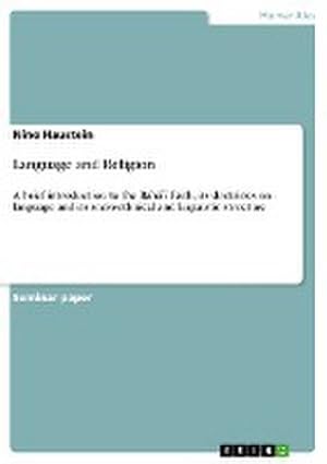 Seller image for Language and Religion for sale by BuchWeltWeit Ludwig Meier e.K.