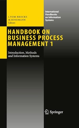 Bild des Verkufers fr Handbook on Business Process Management 1 zum Verkauf von BuchWeltWeit Ludwig Meier e.K.