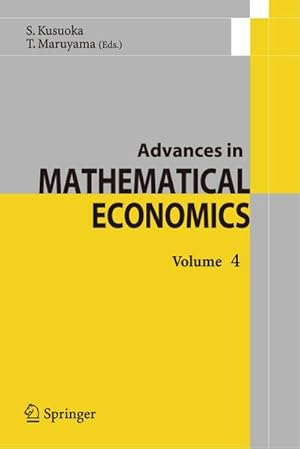 Image du vendeur pour Advances in Mathematical Economics 4 mis en vente par BuchWeltWeit Ludwig Meier e.K.