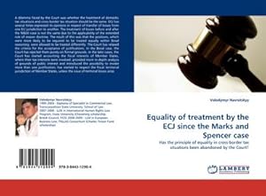 Seller image for Equality of treatment by the ECJ since the Marks and Spencer case for sale by BuchWeltWeit Ludwig Meier e.K.