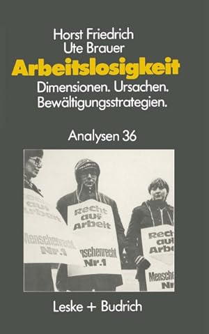 Seller image for Arbeitslosigkeit  Dimensionen, Ursachen und Bewltigungsstrategien for sale by BuchWeltWeit Ludwig Meier e.K.