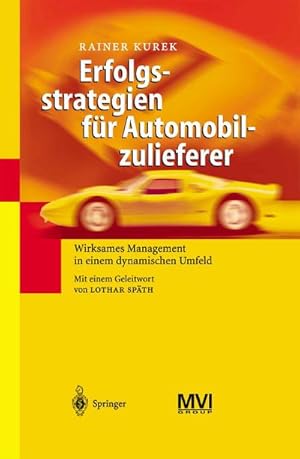 Seller image for Erfolgsstrategien fr Automobilzulieferer for sale by BuchWeltWeit Ludwig Meier e.K.