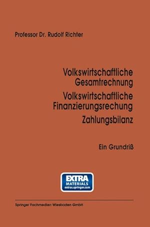 Imagen del vendedor de Volkswirtschaftliche Gesamtrechnung Volkswirtschaftliche Finanzierungsrechnung Zahlungsbilanz a la venta por BuchWeltWeit Ludwig Meier e.K.