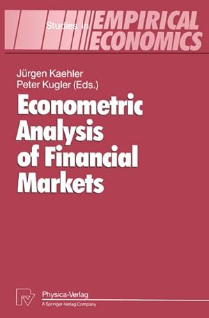 Immagine del venditore per Econometric Analysis of Financial Markets venduto da BuchWeltWeit Ludwig Meier e.K.