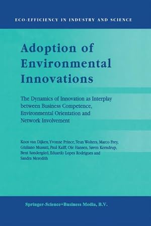 Image du vendeur pour Adoption of Environmental Innovations mis en vente par BuchWeltWeit Ludwig Meier e.K.