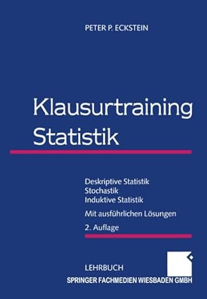 Image du vendeur pour Klausurtraining Statistik mis en vente par BuchWeltWeit Ludwig Meier e.K.