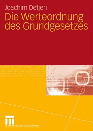 Seller image for Die Werteordnung des Grundgesetzes for sale by BuchWeltWeit Ludwig Meier e.K.