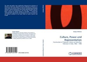Image du vendeur pour Culture, Power and Representation mis en vente par BuchWeltWeit Ludwig Meier e.K.