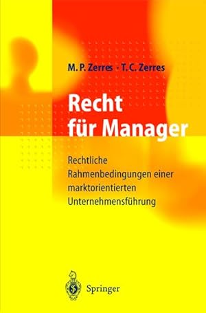 Imagen del vendedor de Recht fr Manager a la venta por BuchWeltWeit Ludwig Meier e.K.