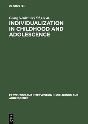 Seller image for Individualization in Childhood and Adolescence for sale by BuchWeltWeit Ludwig Meier e.K.