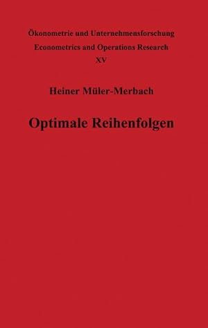 Immagine del venditore per Optimale Reihenfolgen venduto da BuchWeltWeit Ludwig Meier e.K.
