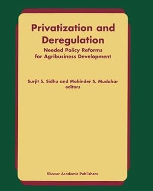 Bild des Verkufers fr Privatization and Deregulation zum Verkauf von BuchWeltWeit Ludwig Meier e.K.