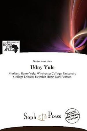 Imagen del vendedor de Udny Yule a la venta por BuchWeltWeit Ludwig Meier e.K.