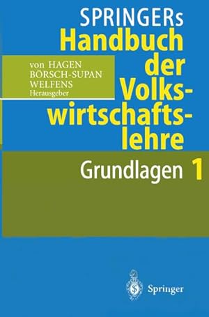 Seller image for Springers Handbuch der Volkswirtschaftslehre 1 for sale by BuchWeltWeit Ludwig Meier e.K.