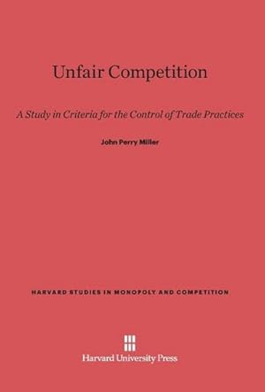 Imagen del vendedor de Unfair Competition a la venta por BuchWeltWeit Ludwig Meier e.K.