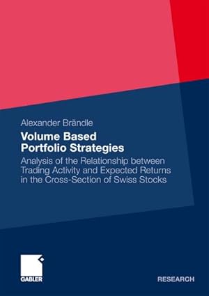 Seller image for Volume Based Portfolio Strategies for sale by BuchWeltWeit Ludwig Meier e.K.