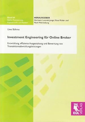 Imagen del vendedor de Investment Engineering fr Online Broker a la venta por BuchWeltWeit Ludwig Meier e.K.