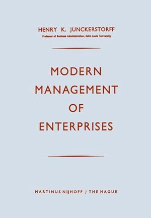 Immagine del venditore per Modern Management of Enterprises venduto da BuchWeltWeit Ludwig Meier e.K.