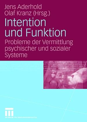 Seller image for Intention und Funktion for sale by BuchWeltWeit Ludwig Meier e.K.