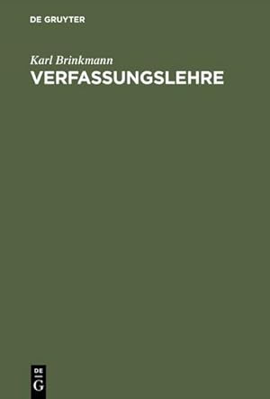 Imagen del vendedor de Verfassungslehre a la venta por BuchWeltWeit Ludwig Meier e.K.