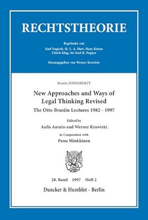 Seller image for New Approaches and Ways of Legal Thinking Revised. for sale by BuchWeltWeit Ludwig Meier e.K.