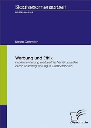 Seller image for Werbung und Ethik for sale by BuchWeltWeit Ludwig Meier e.K.