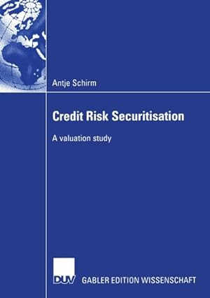 Bild des Verkufers fr Credit Risk Securitisation zum Verkauf von BuchWeltWeit Ludwig Meier e.K.