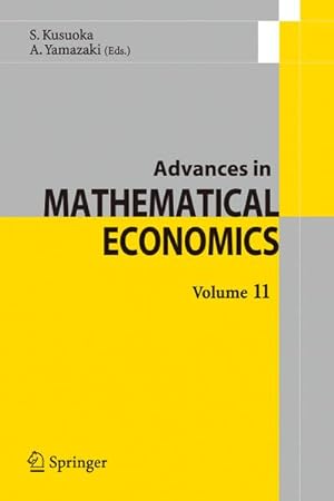Image du vendeur pour Advances in Mathematical Economics Volume 11 mis en vente par BuchWeltWeit Ludwig Meier e.K.