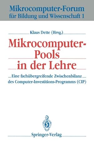 Imagen del vendedor de Mikrocomputer-Pools in der Lehre a la venta por BuchWeltWeit Ludwig Meier e.K.