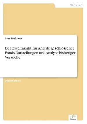 Seller image for Der Zweitmarkt fr Anteile geschlossener Fonds-Darstellungen und Analyse bisheriger Versuche for sale by BuchWeltWeit Ludwig Meier e.K.