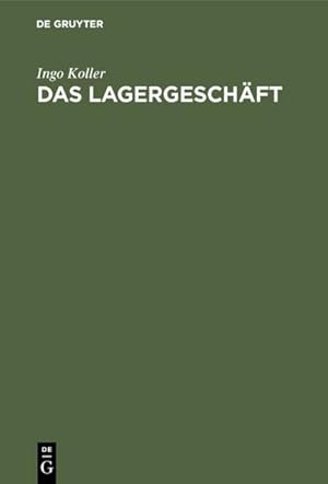 Immagine del venditore per Das Lagergeschft venduto da BuchWeltWeit Ludwig Meier e.K.